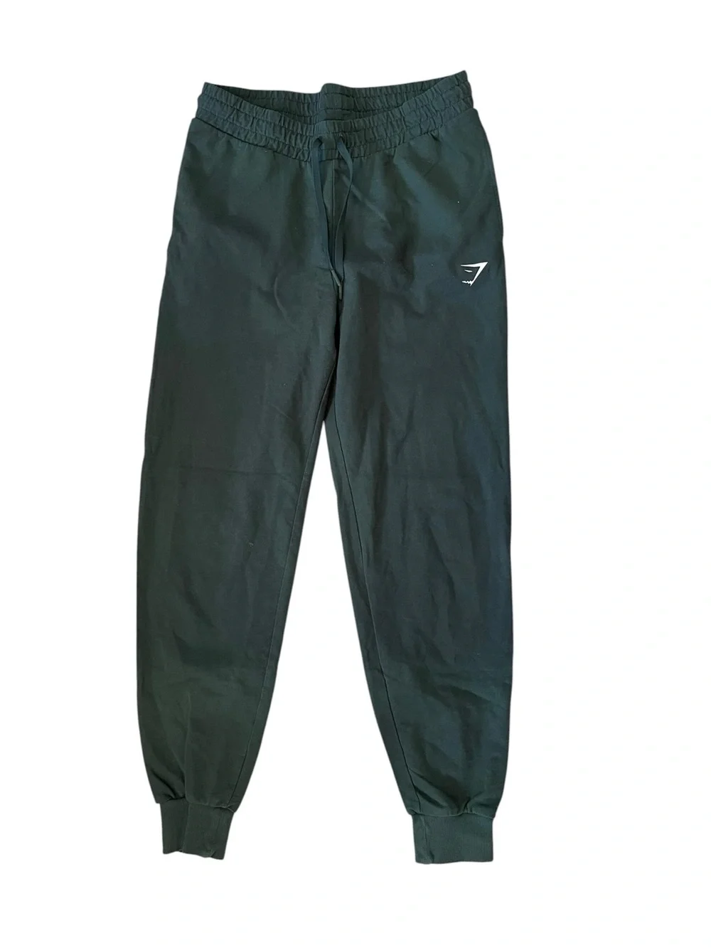 Gymshark Men’s Essential Joggers Size Medium Dark Green Excellent Condition